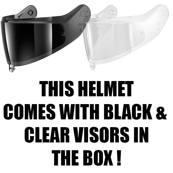 Shark D-Skwal 3 Full Face Helmet - Dark Shadow Matt Black + Free Dark Visor