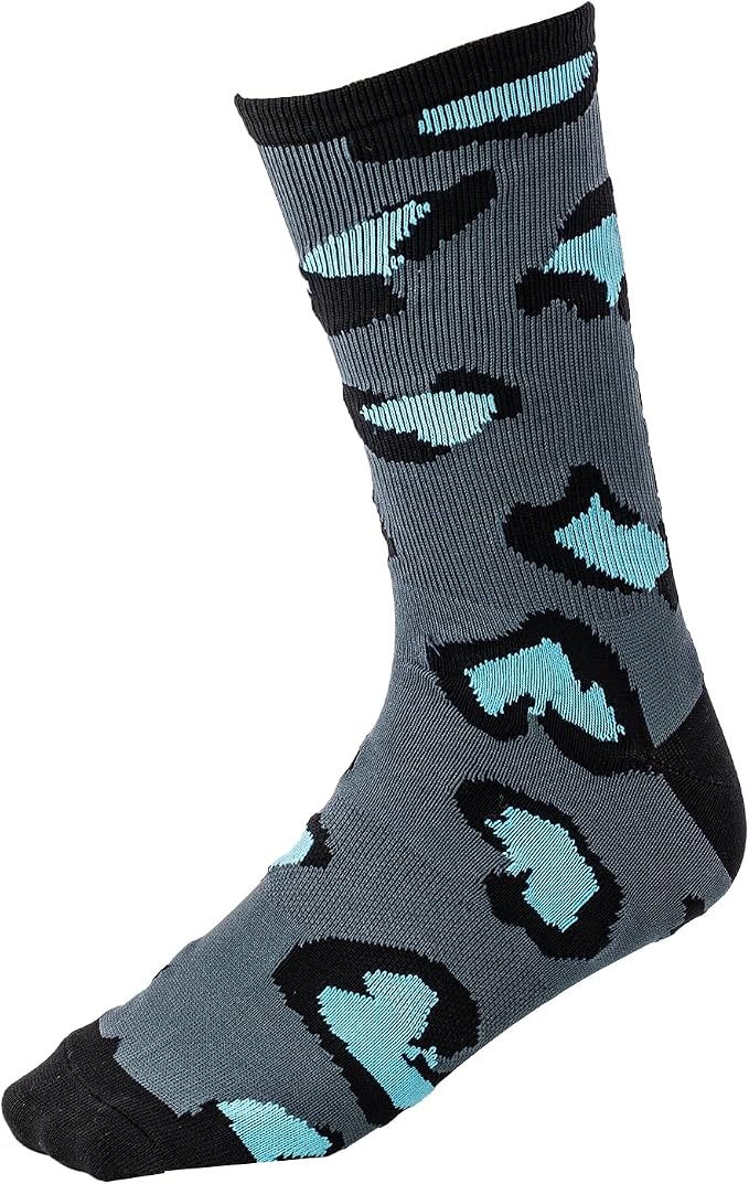 SPADA MTB Crew Socks, UK 9-12 - Camo/Leopard/Black - Size UK9-12