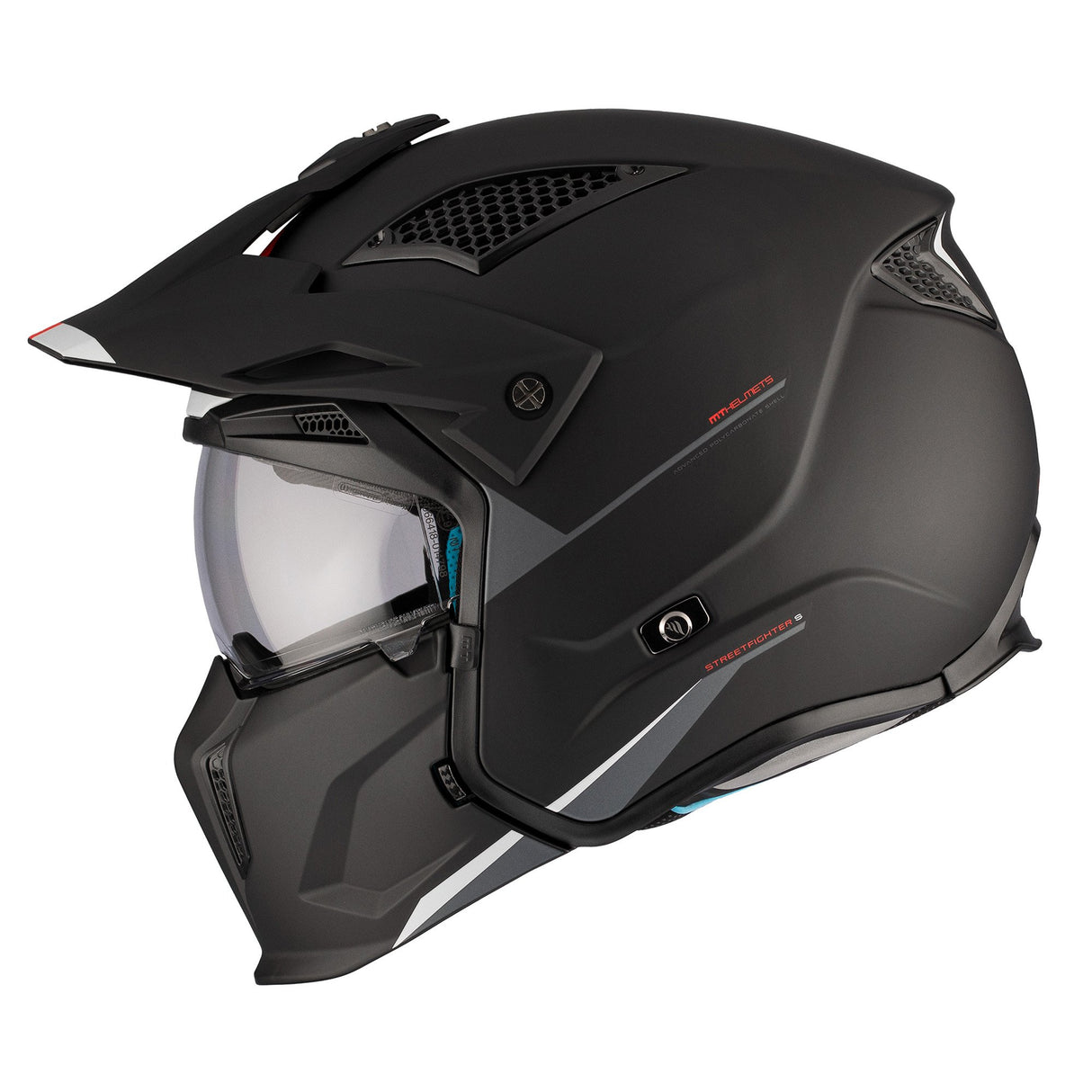 MT Streetfighter SV S Motorcycle Helmet with Removable Face Mask