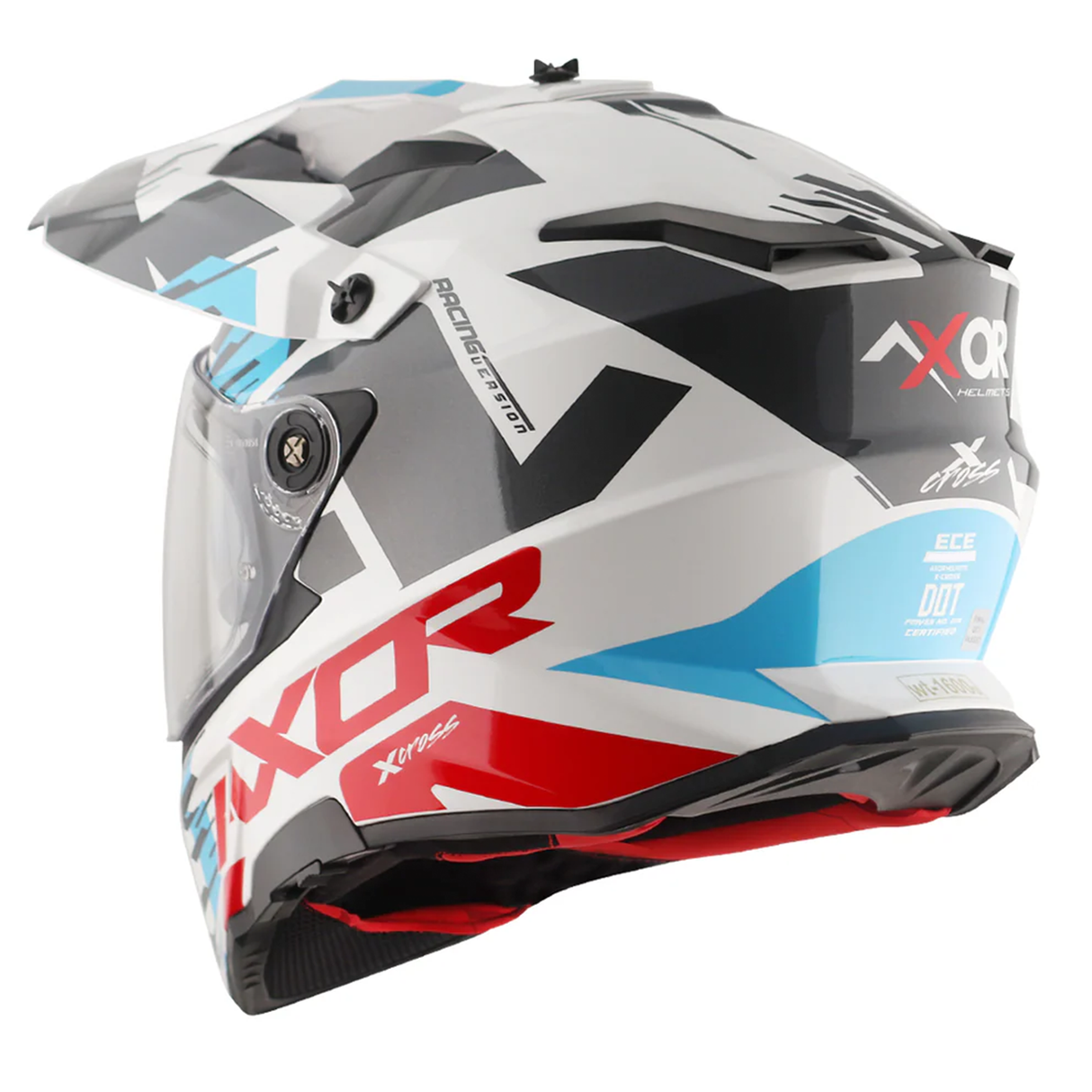 Axor X-Cross Adventure Dual Sport Helmet + FREE Dark Visor & Pinlock Insert