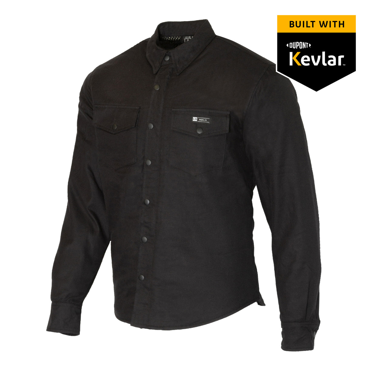 Merlin Axe Armoured Zip Up Protective Shirt Made with DuPont Kevlar