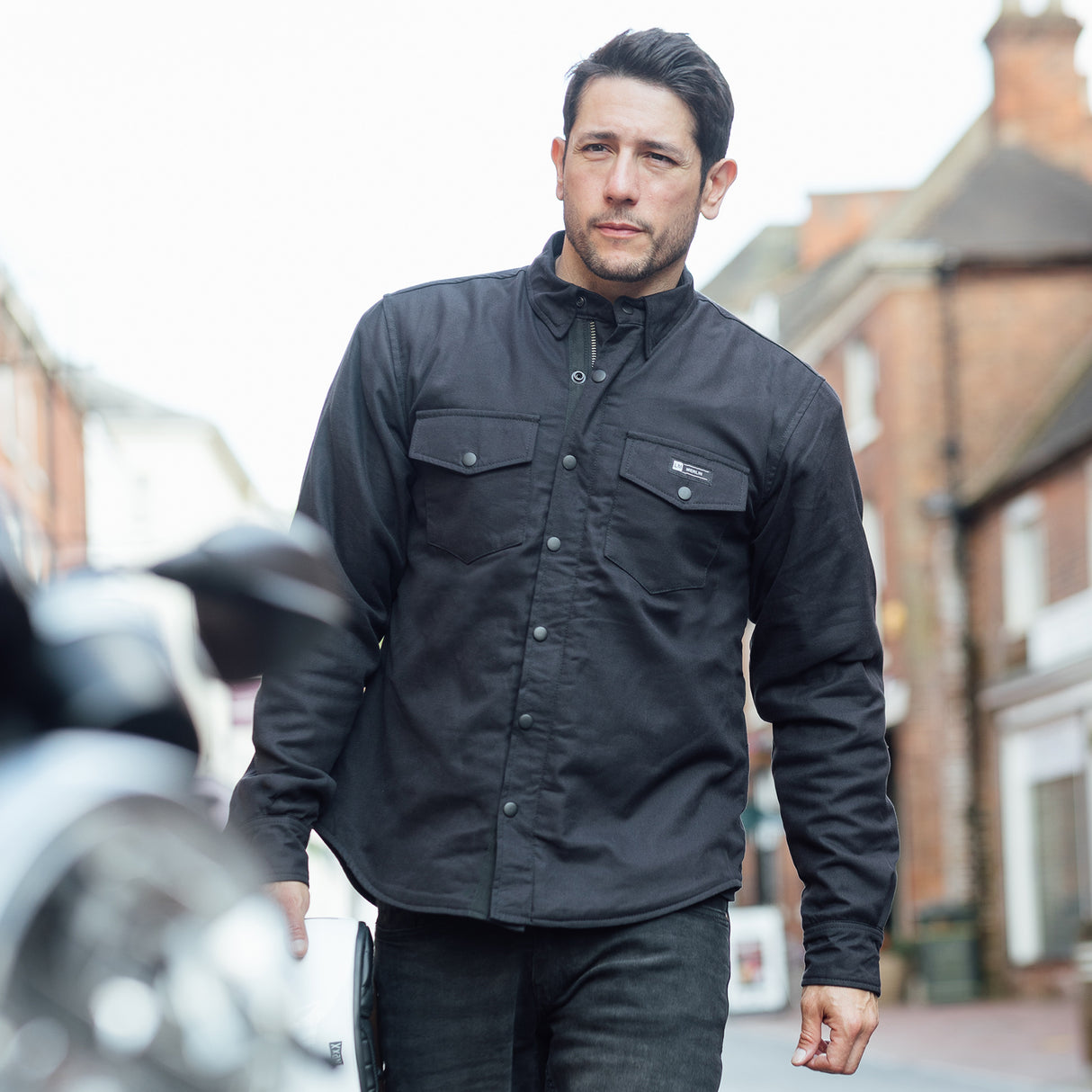 Merlin Axe Armoured Zip Up Protective Shirt Made with DuPont Kevlar