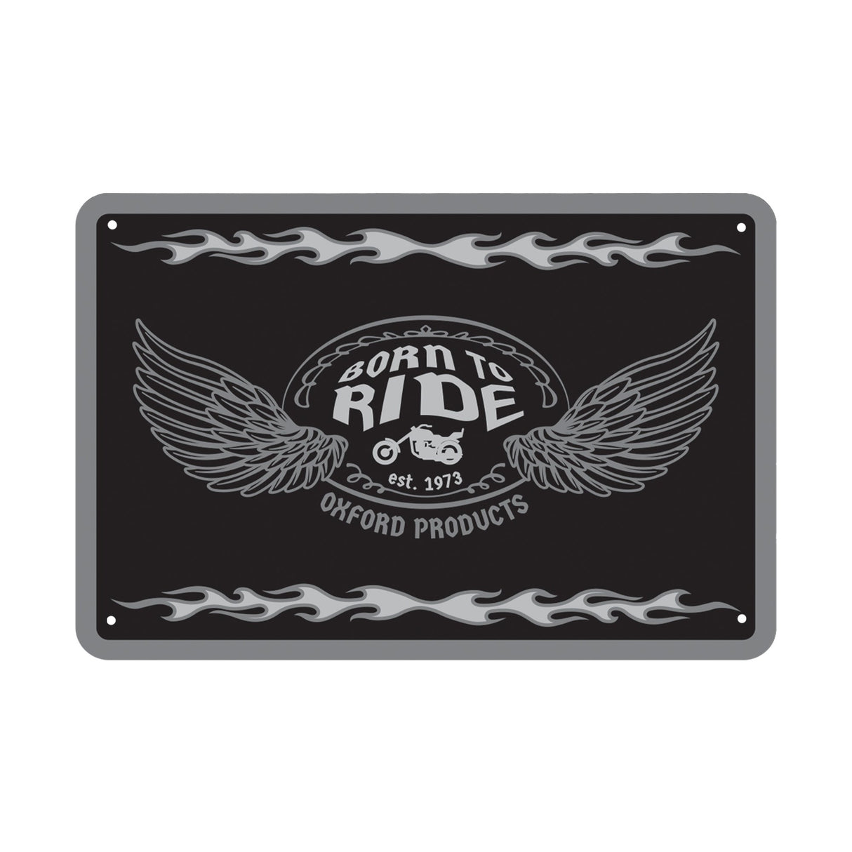 Oxford Metal Workshop Shed Garage Sign - The Perfect Gift for a Biker