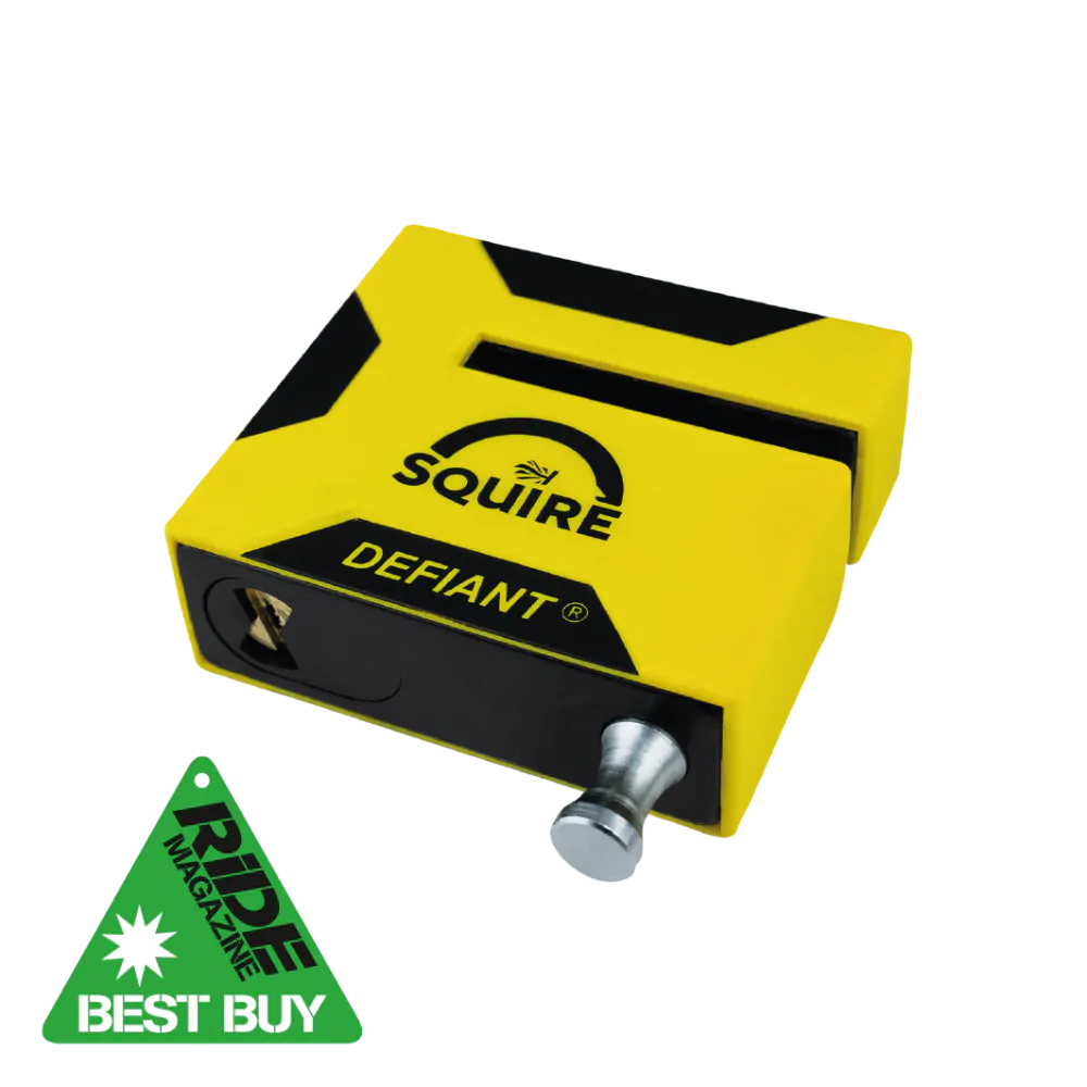 Squire Defiant® Sold Secure Diamond Approved Motorcycle Brake Disc Lock