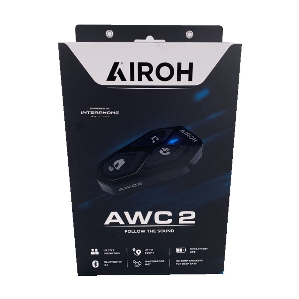 Airoh AWC2 Bluetooth Intercom Helmet Communication System