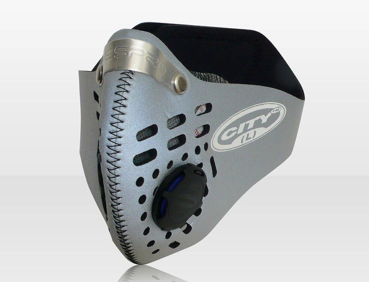 Respro Nitesight Anti Pollution Mask Reflective Bicycle/Motorbike - Silver