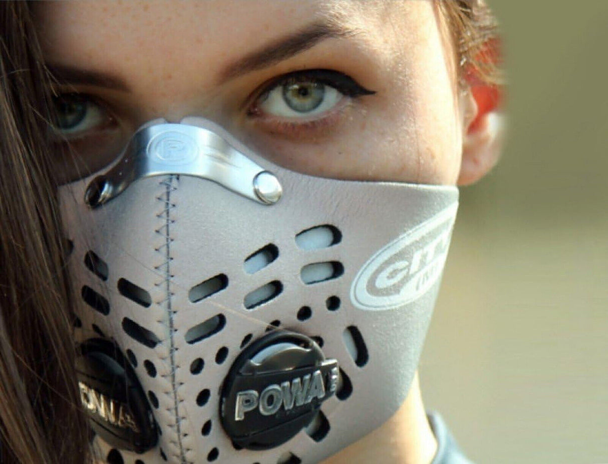 Respro Nitesight Anti Pollution Mask Reflective Bicycle/Motorbike - Silver