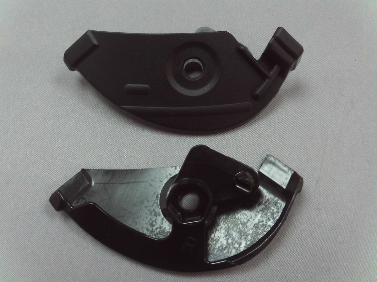 Shoei Syncrotec Locking Nut Trim - Black (Pair)