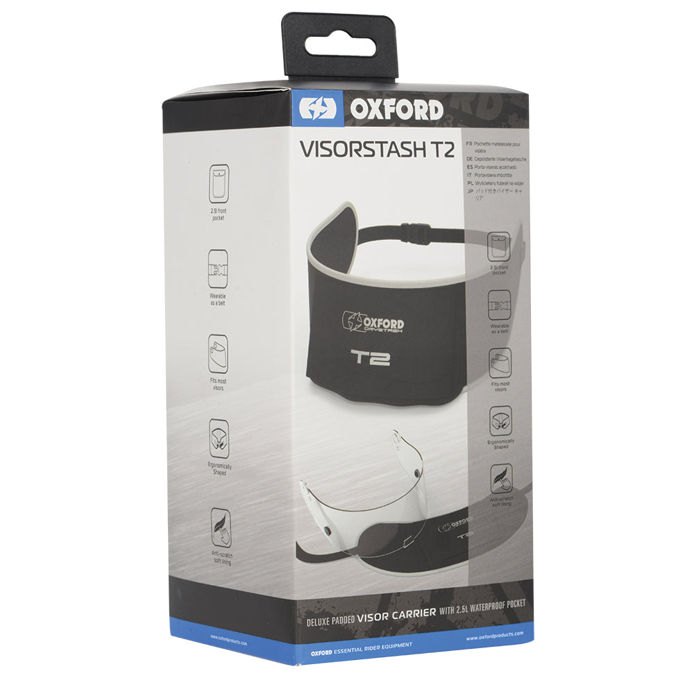 Oxford Visor Stash T2 Deluxe Visor Carrier Pouch With Pocket