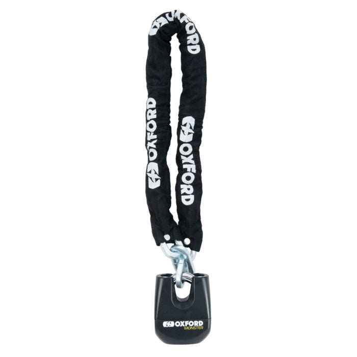 Oxford Security Combo Kit Monster Chain 1.5m and Oxford TaskForce Ground Anchor Sold Secure Gold Bundle