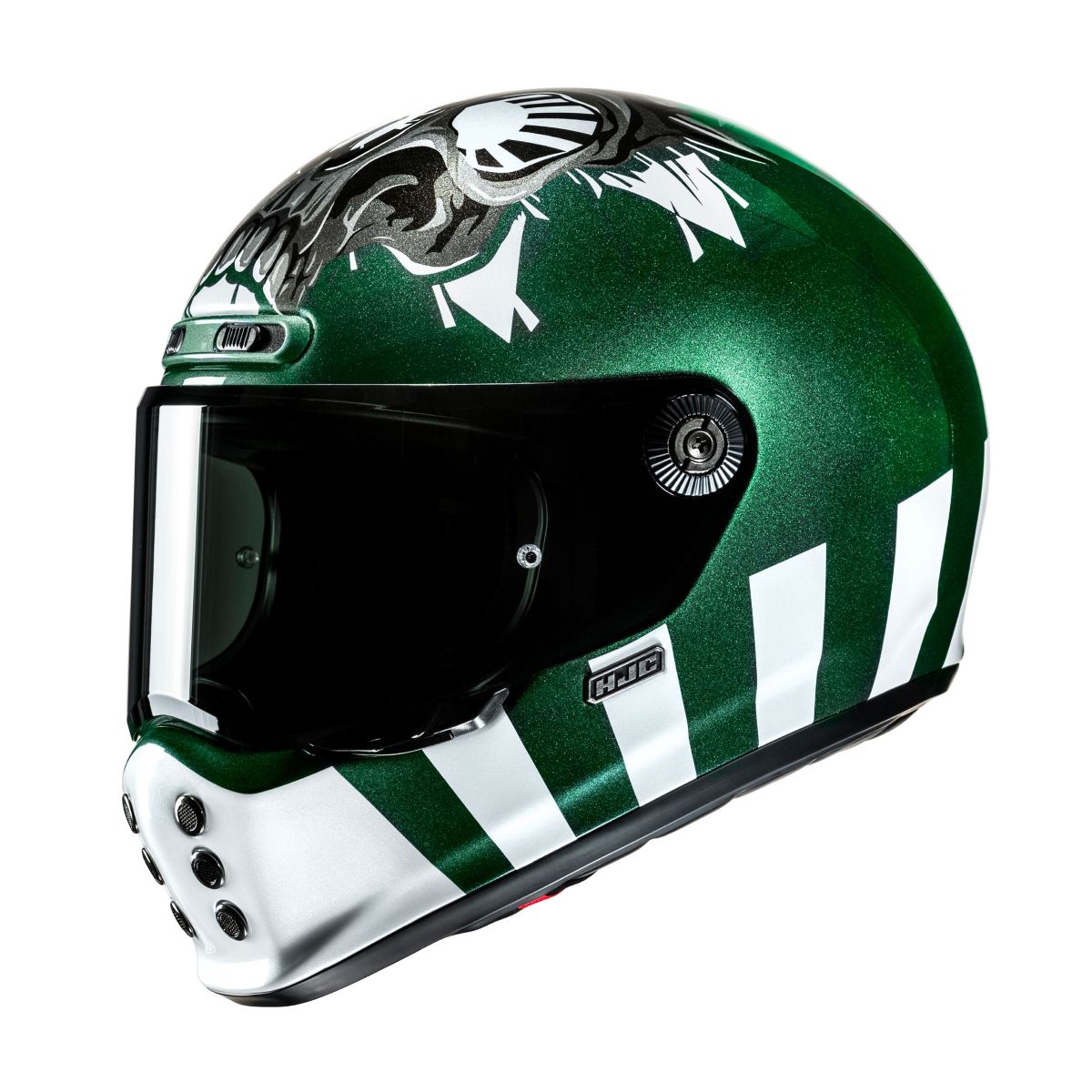 HJC V10 Vintage Retro Fibreglass Full Face Helmet