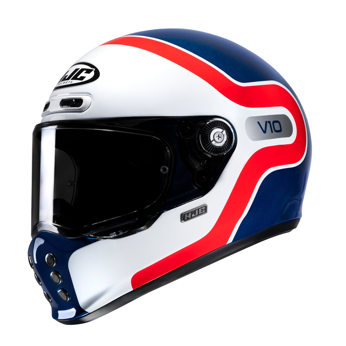 HJC V10 Vintage Retro Fibreglass Full Face Helmet
