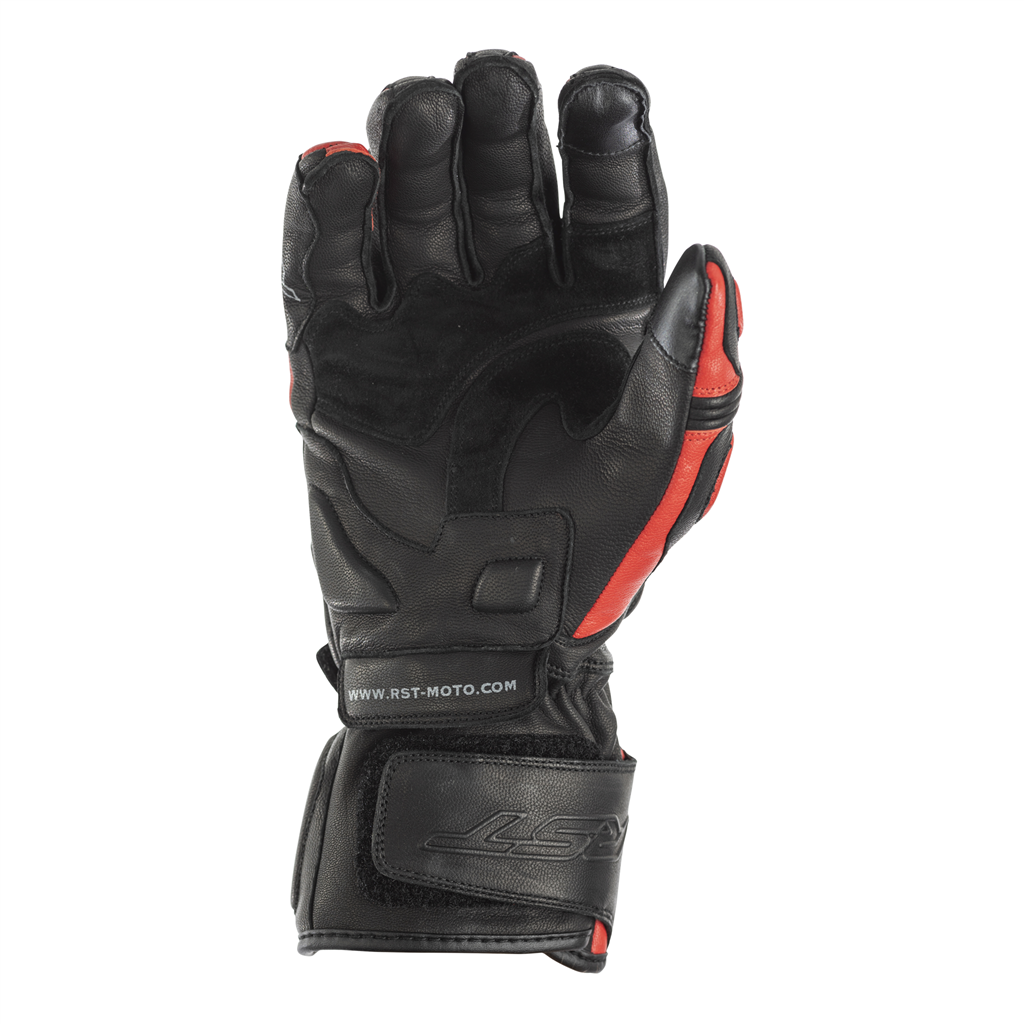 RST GT CE Approved Leather Gloves - Red