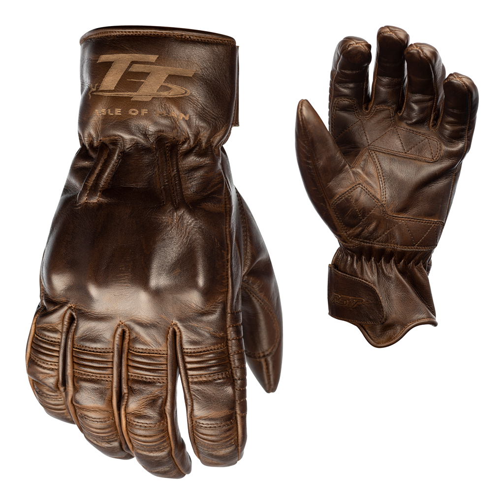 RST Isle Of Man TT Hillberry Gloves - Brown