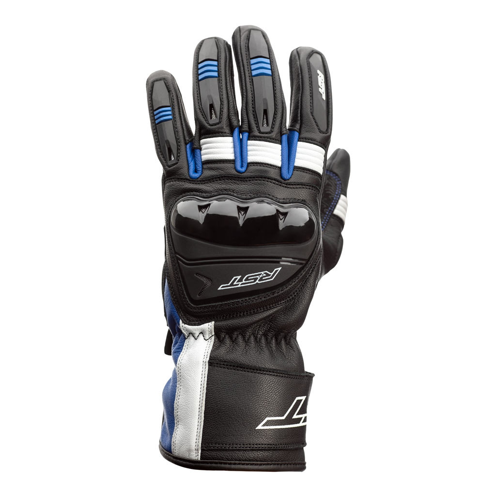 RST 2404 Pilot CE Sports Gloves - Black / White / Blue