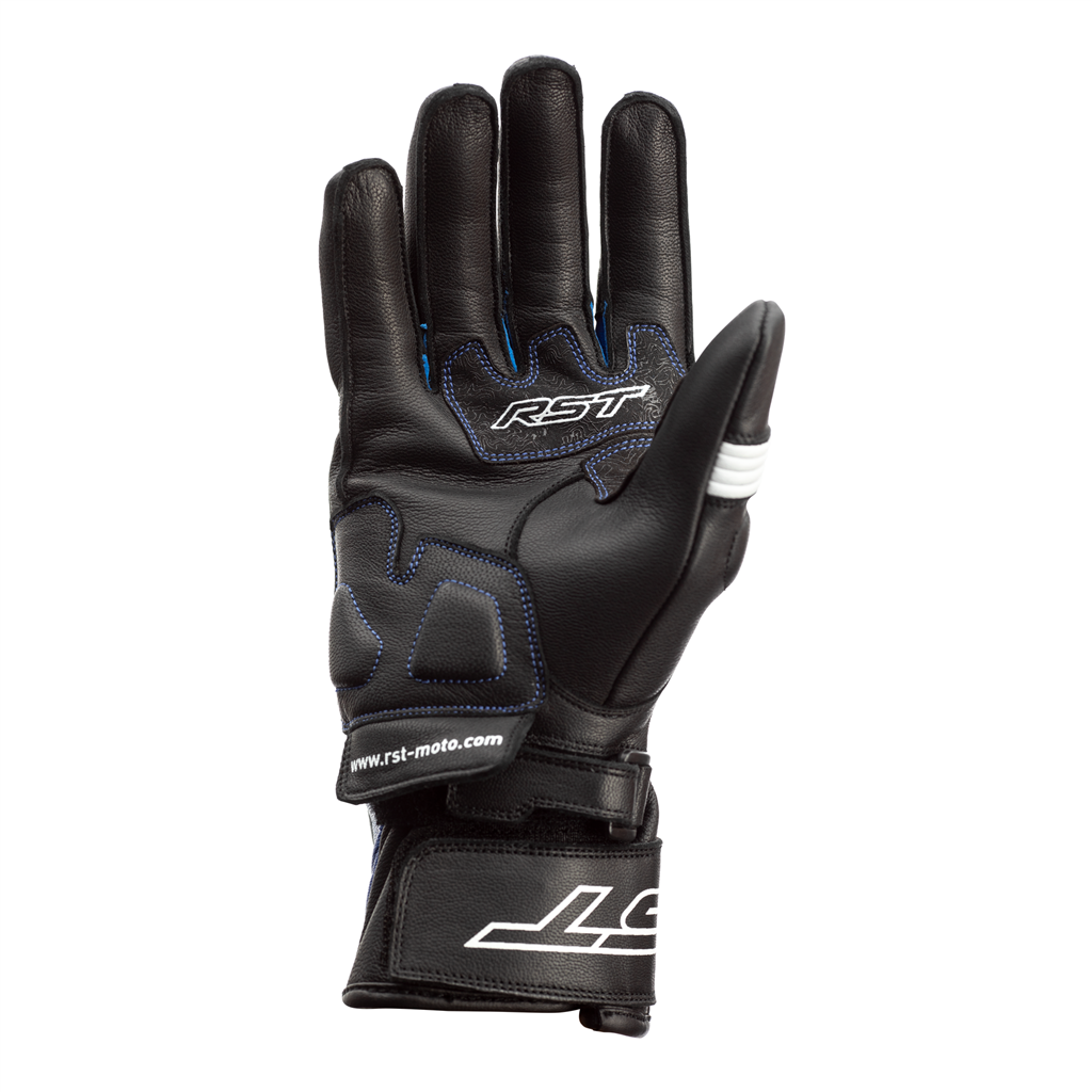 RST 2404 Pilot CE Sports Gloves - Black / White / Blue