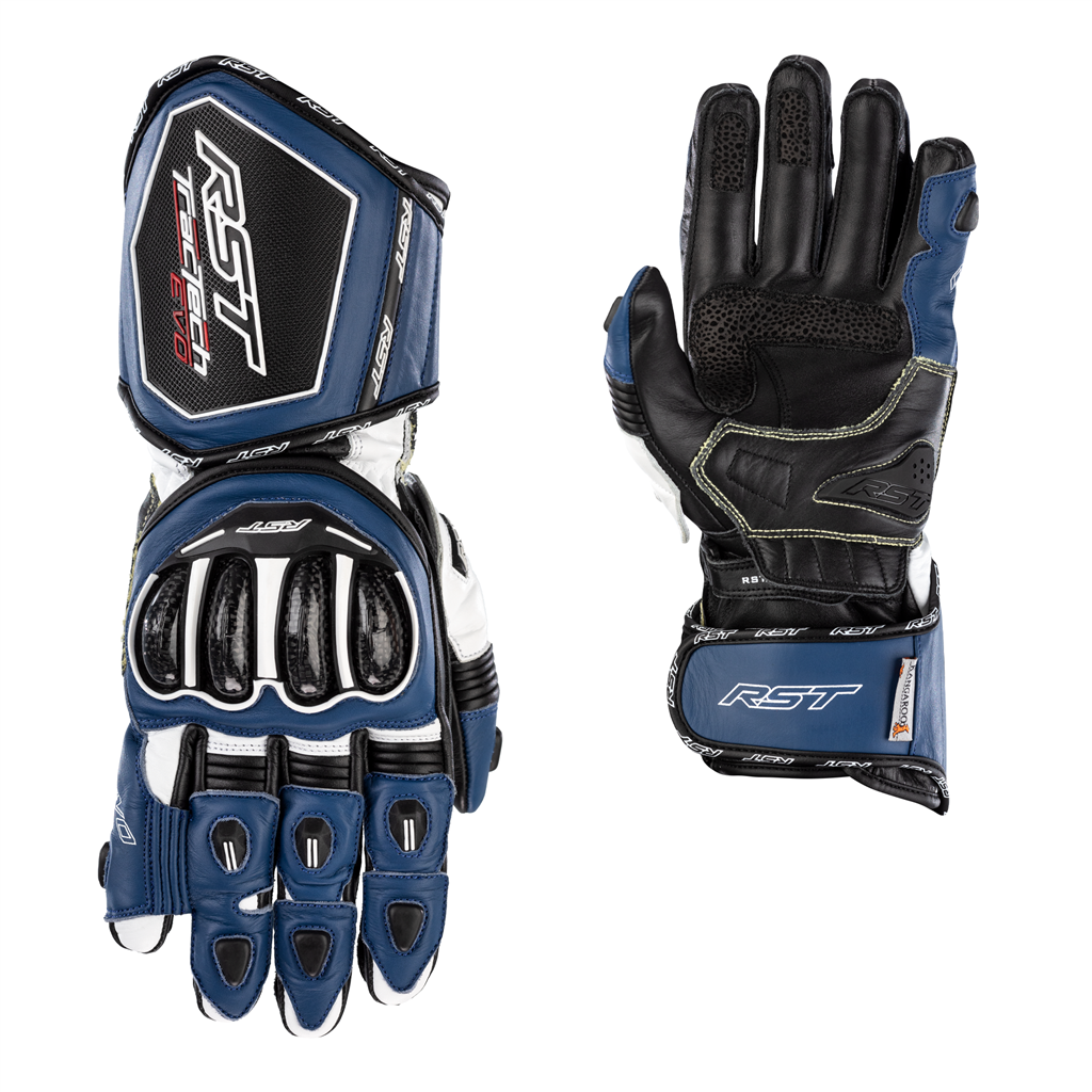 RST Tractech Evo 4 CE Mens Glove - Blue / White / Black