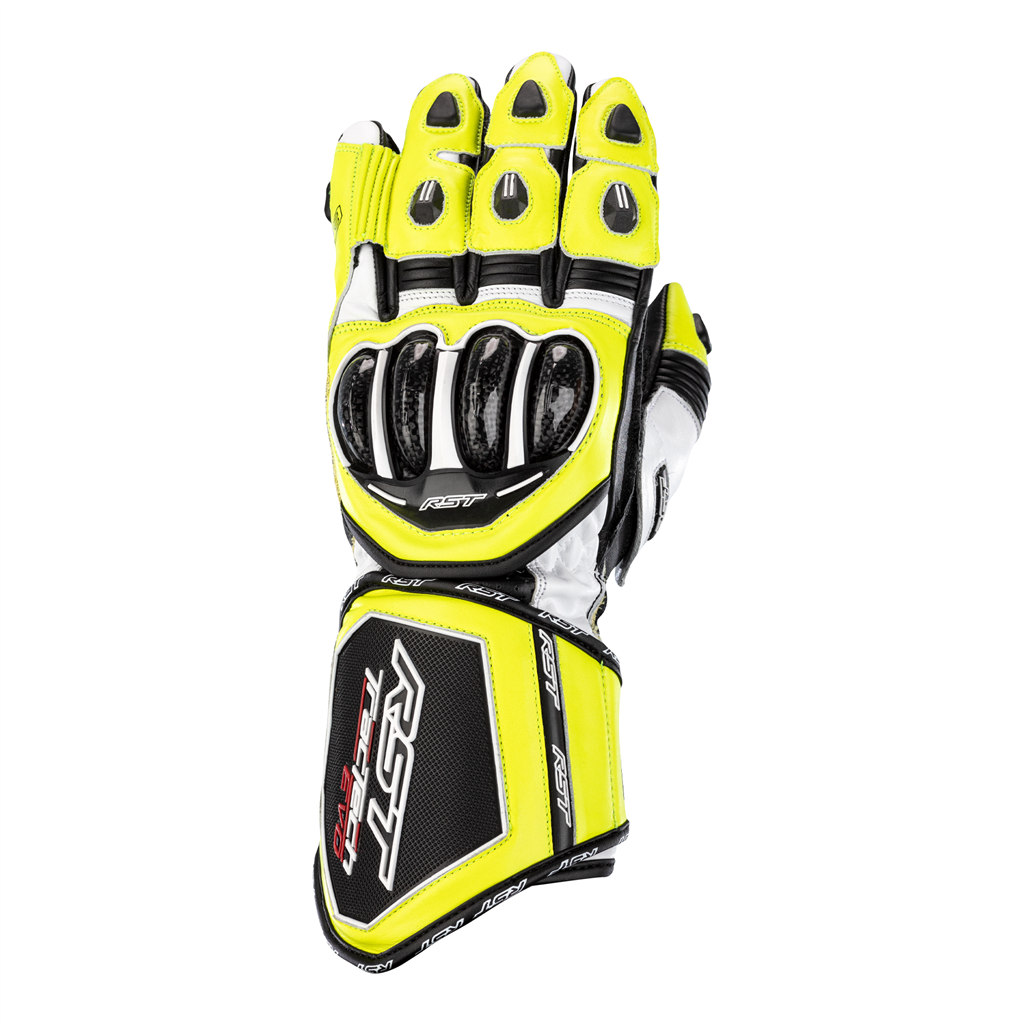 RST Tractech Evo 4 CE Mens Glove - Flo Yellow / Black / White
