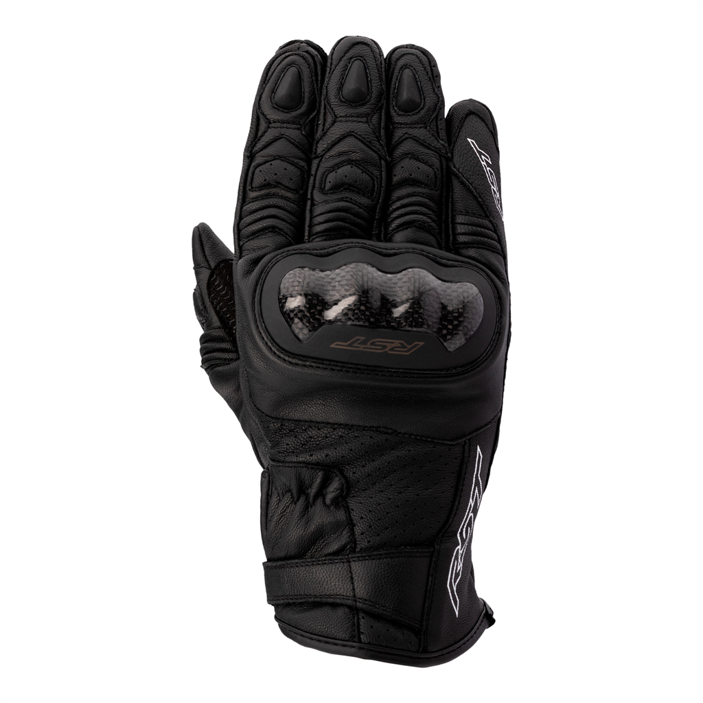 RST Sport Mid CE Leather Waterproof Gloves - Black