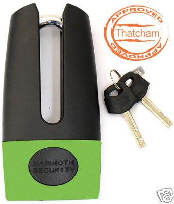 Mammoth Thatcham 11mm Padlock Disc Lock & Minder Cable - Mammoth - - MSG BIKE GEAR
