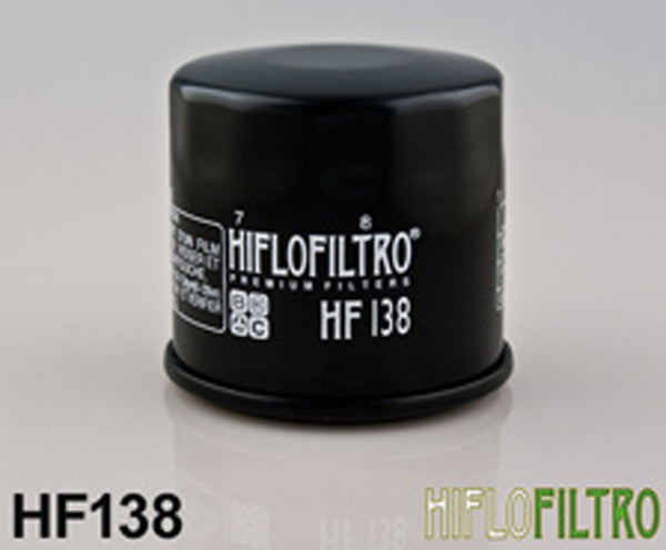HIFLO HF138 OIL FILTER - Hiflo - - MSG BIKE GEAR