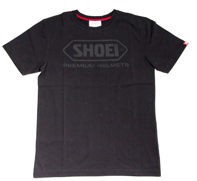 Official Shoei Motorcycle Helmets Logo Short Sleeve T-shirt - Black - Shoei - - MSG BIKE GEAR