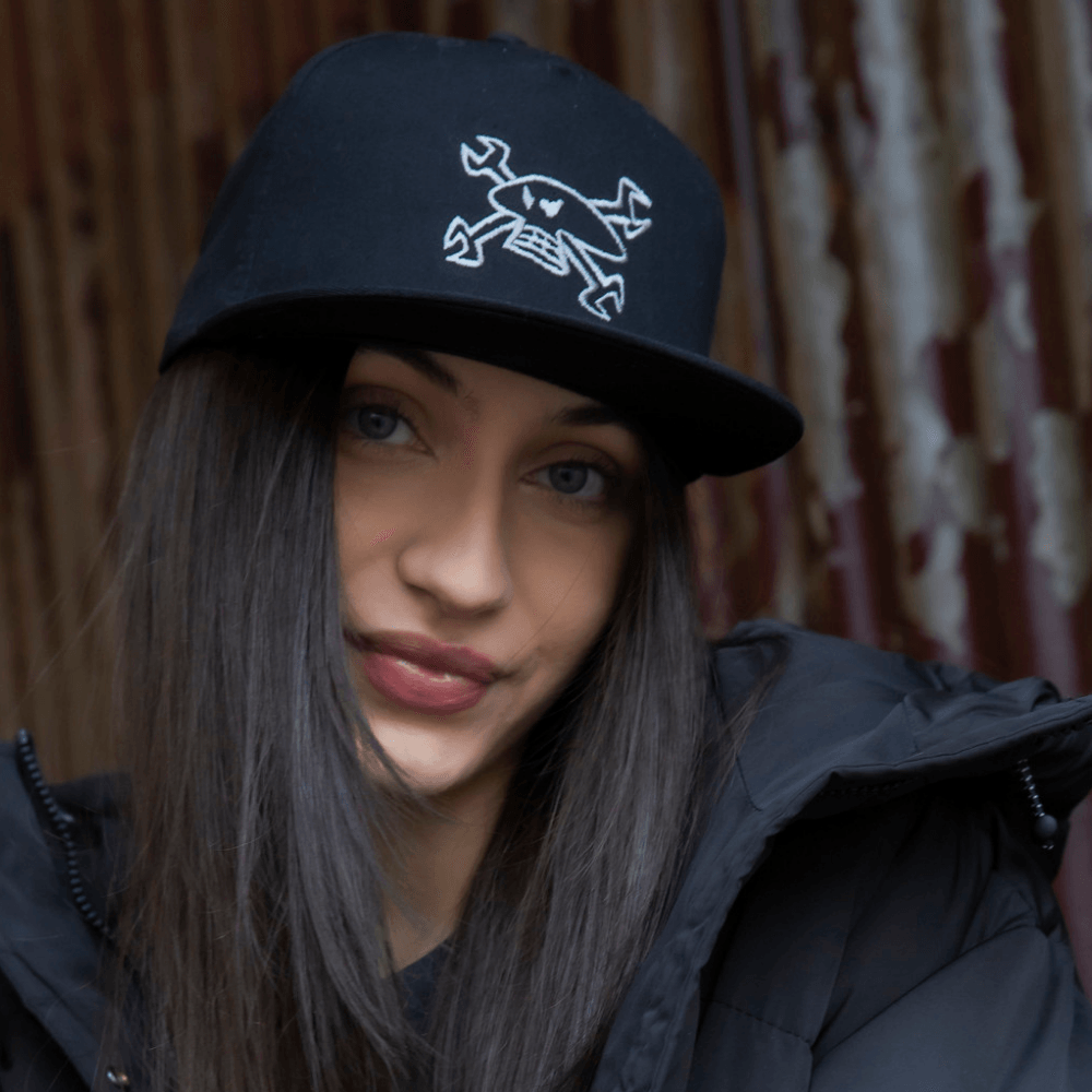 Red Torpedo Guy Martin Spannerskull Cap