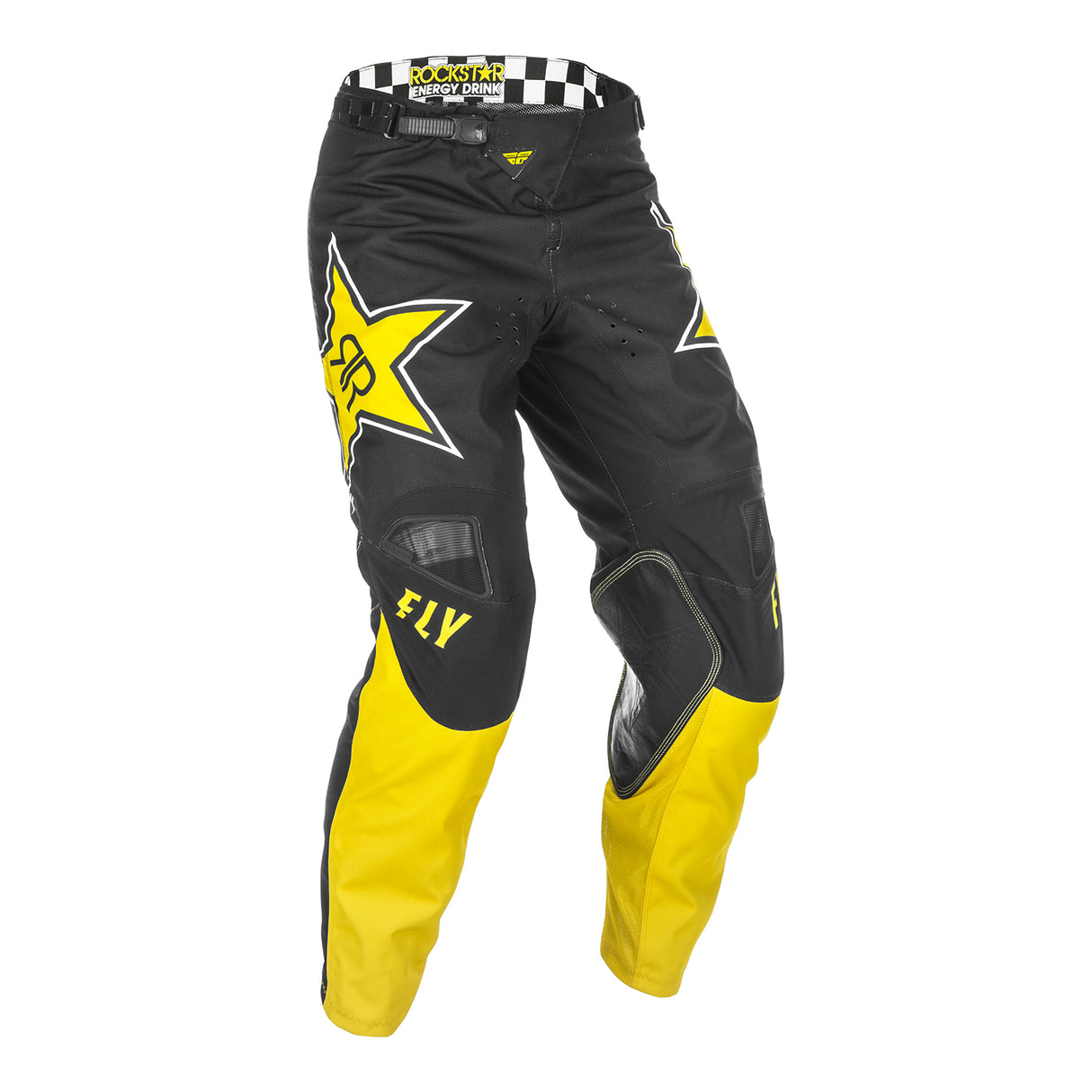 Fly 2021 Kinetic Rockstar Motocross Pants - Yellow / Black