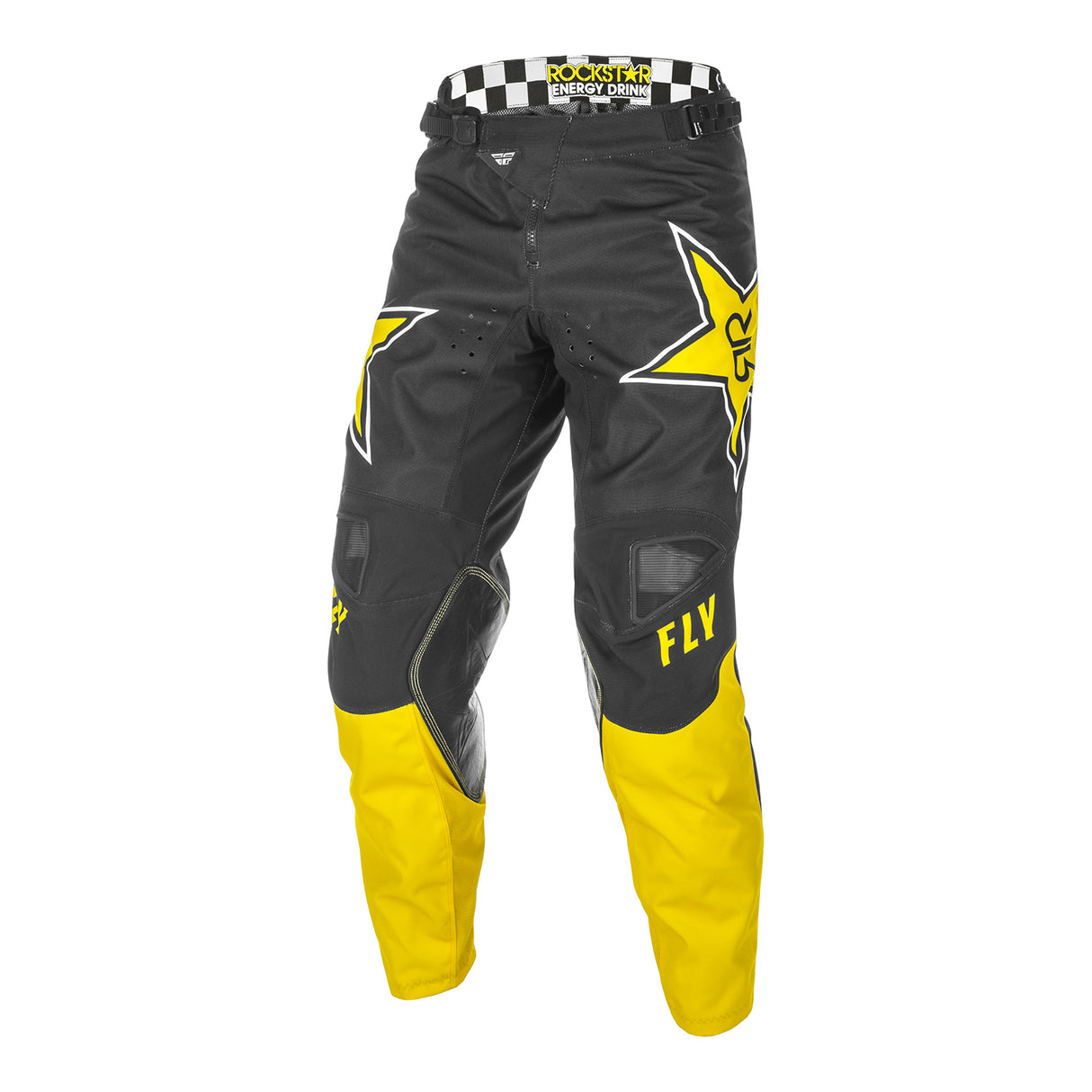Fly 2021 Kinetic Rockstar Motocross Pants - Yellow / Black
