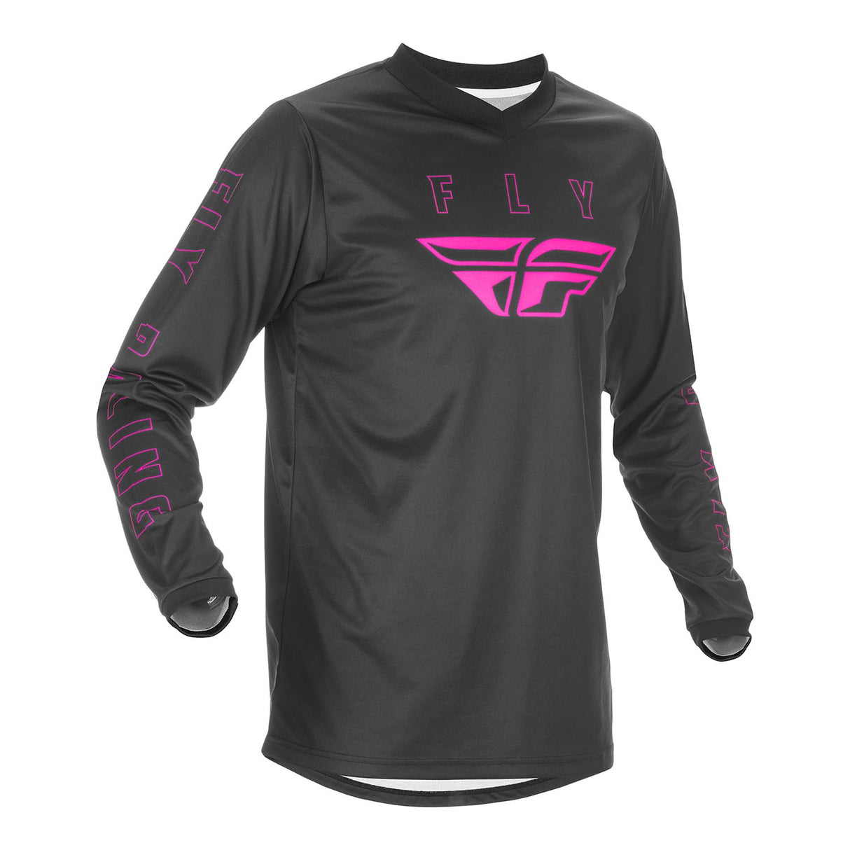 Fly 2021 F-16 Youth Motocross Jersey - Black / Pink