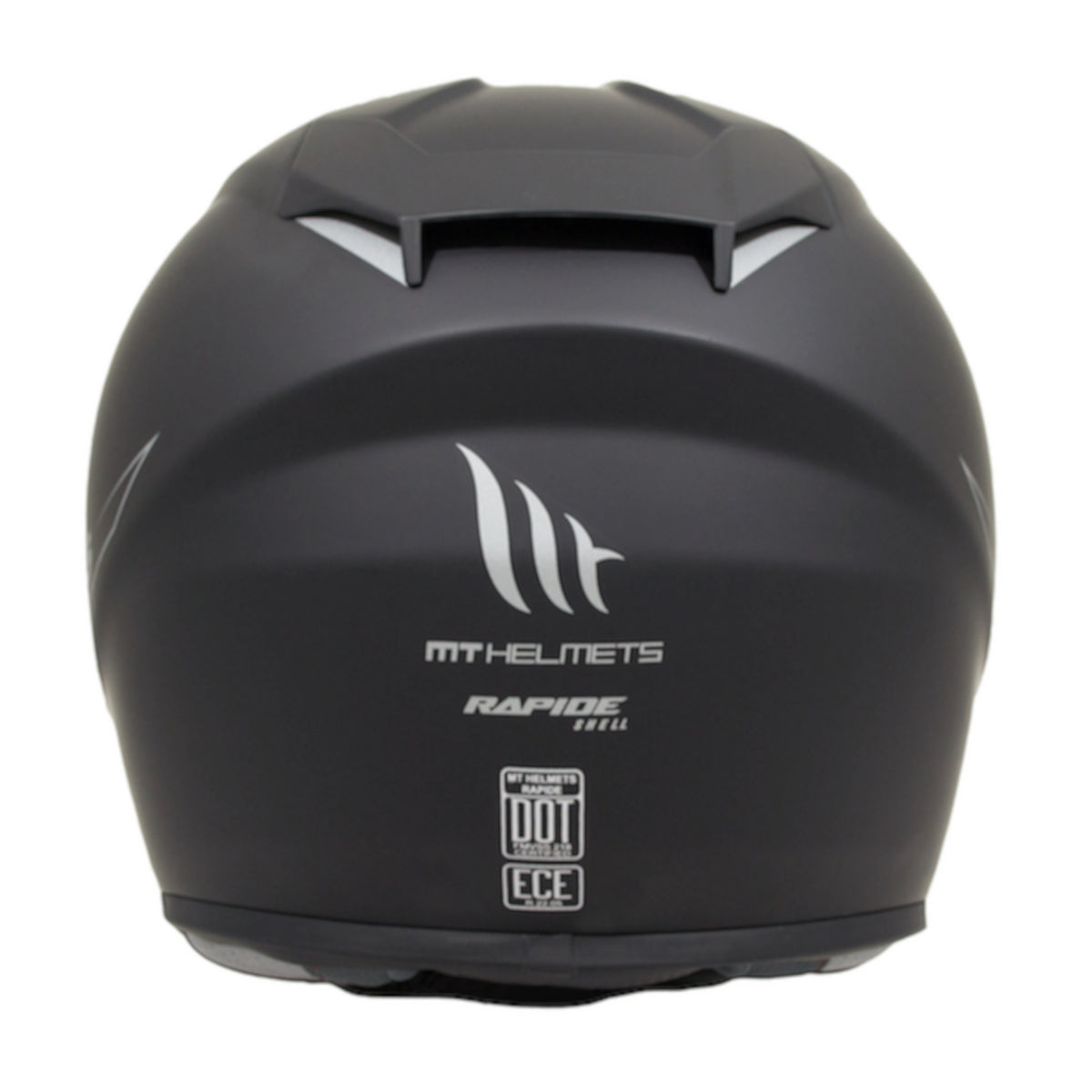 MT Rapide Solid Full Face Helmets - Matt Black