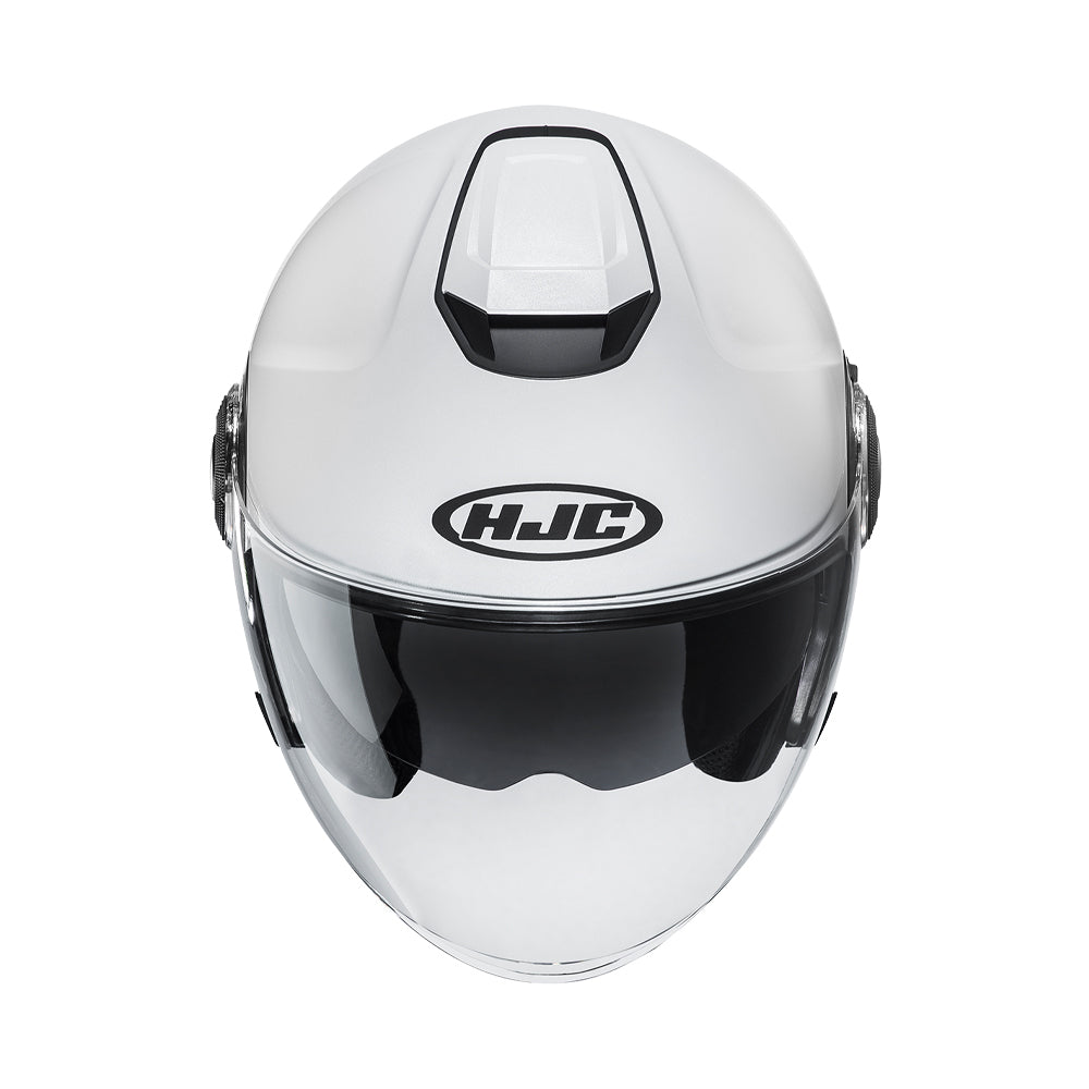HJC I40 Semi Flat Pearl White DVS Open Face Helmet