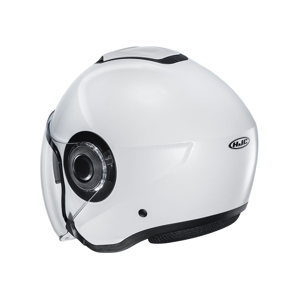 HJC I40 Semi Flat Pearl White DVS Open Face Helmet