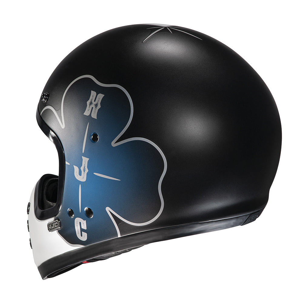 HJC V60 Ofera MC2SF Blue Fiberglass ECE 22.06 Off Road Full Face Helmet