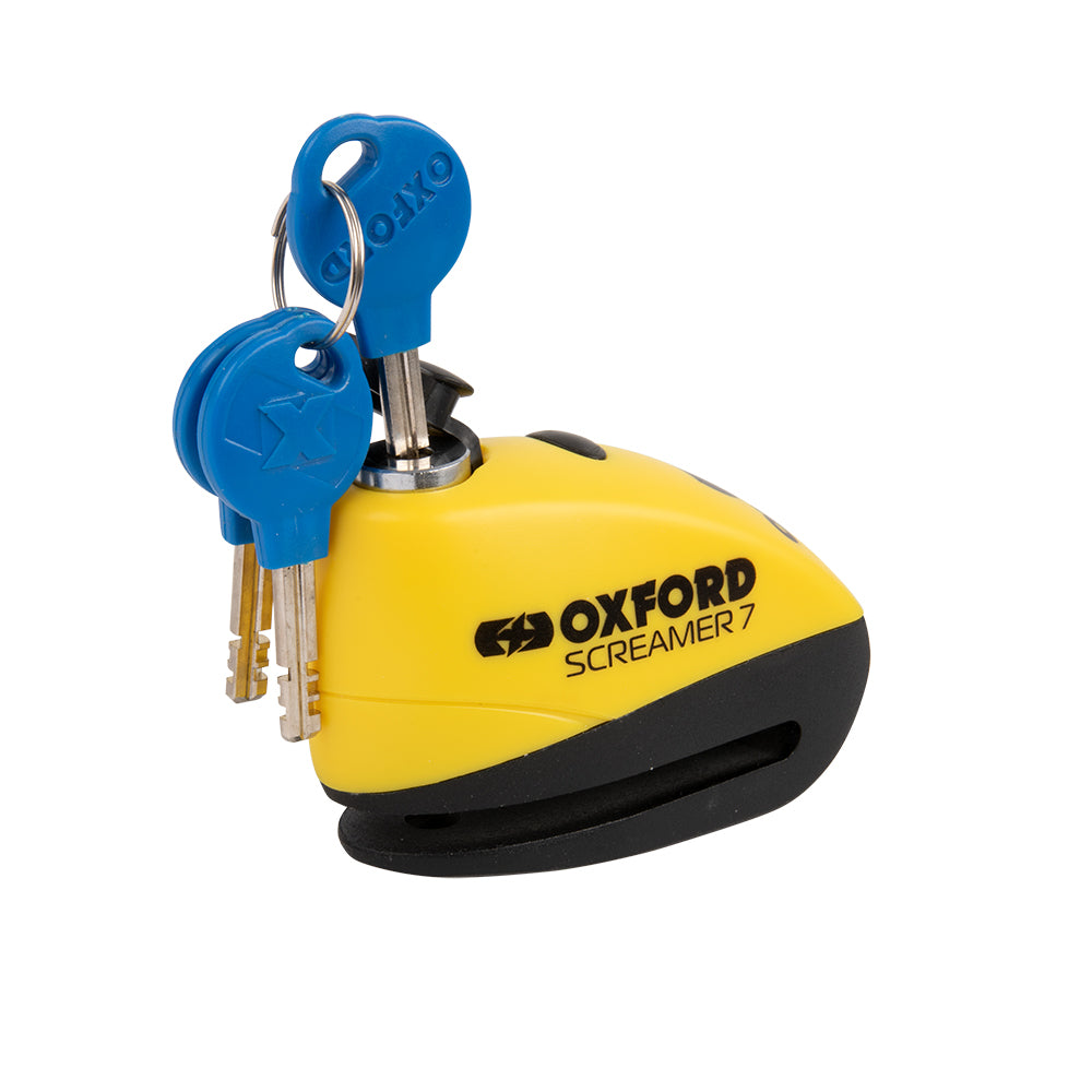 Oxford Screamer7 Alarm Disc Lock Yellow/black