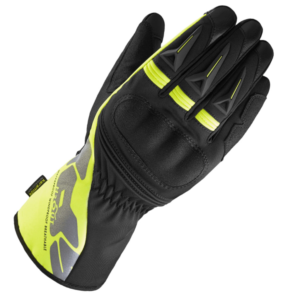 Spidi ALU-PRO WP Leather / Textile Gloves - Black / Yellow