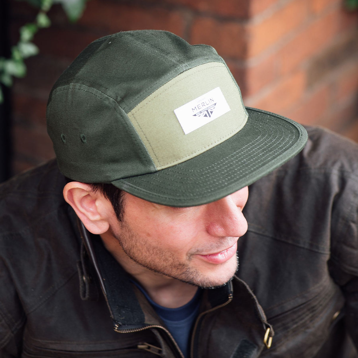 Merlin Dales 5 Panel Hat Adjustable Green Cap