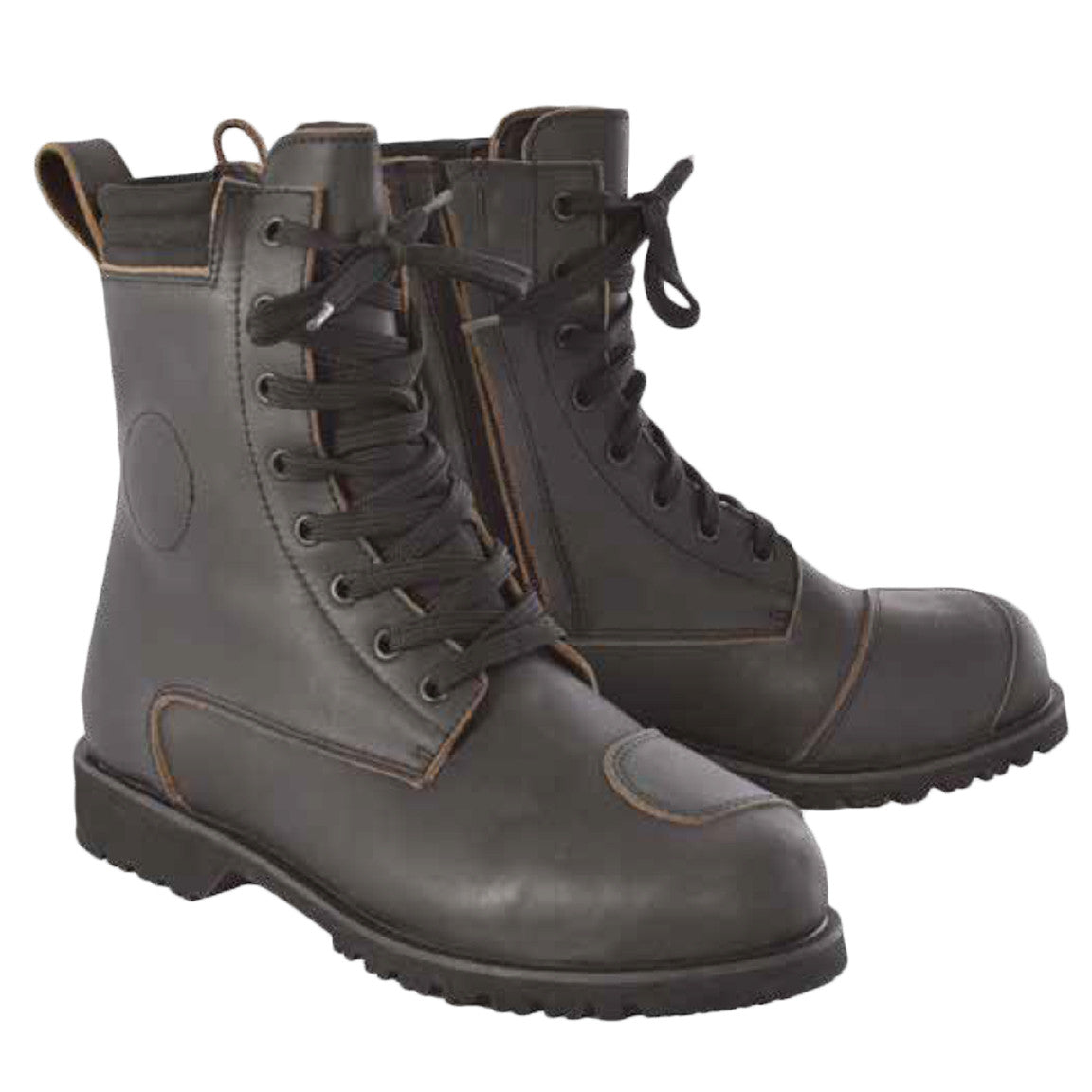 Oxford Magdalen Womens Waterproof Leather Motorbike Motorcycle Boots - Brown - Oxford - - MSG BIKE GEAR - 1