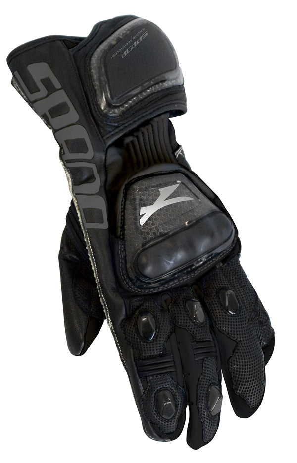 SPADA ELITE MOTORBIKE MOTORCYCLE LEATHER TEXTILE GLOVES BLACK - Spada - - MSG BIKE GEAR