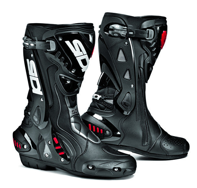 SIDI ST BLACK MOTORCYCLE SPORTS RACE BOOTS + FREE SOCKS - Sidi - - MSG BIKE GEAR
