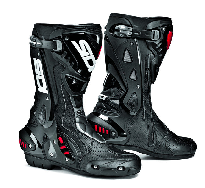 SIDI ST AIR BLACK MOTORCYCLE SPORTS RACE BOOTS + FREE SOCKS - Sidi - - MSG BIKE GEAR