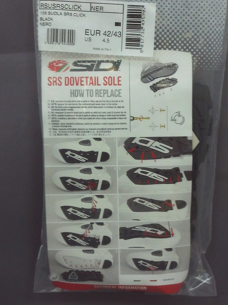 Sidi Replacement Click SRS Soles for Crossfire 3 Boots - Size 46 -47