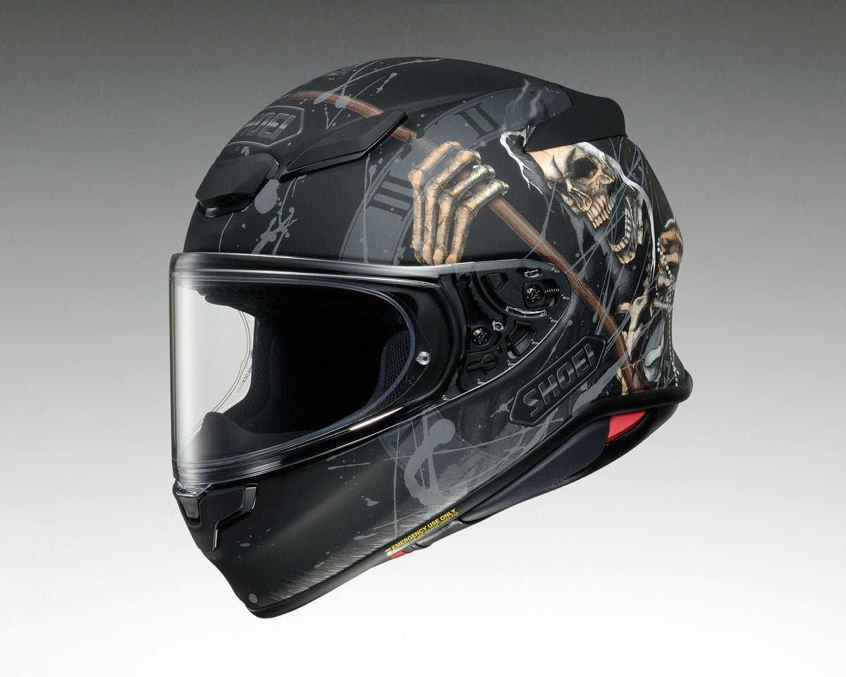 Shoei NXR 2 Faust Skull TC5 Full Face Helmet - Black/White/Grey