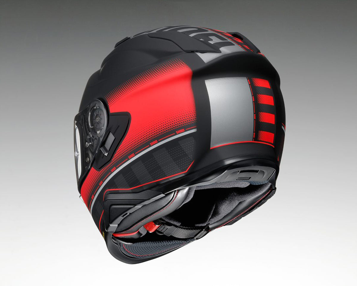 Shoei GT Air 2 Tesseract Matt TC1 Matt Full Face Helmet - Black / Red / Silver