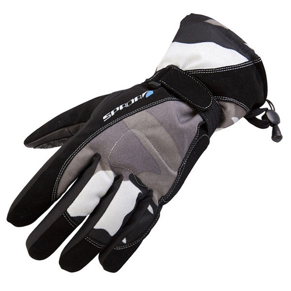 SPADA CAMO TEXTILE ROAD STREET MOTORCYCLE MOTORBIKE GLOVES BLACK - Spada - - MSG BIKE GEAR