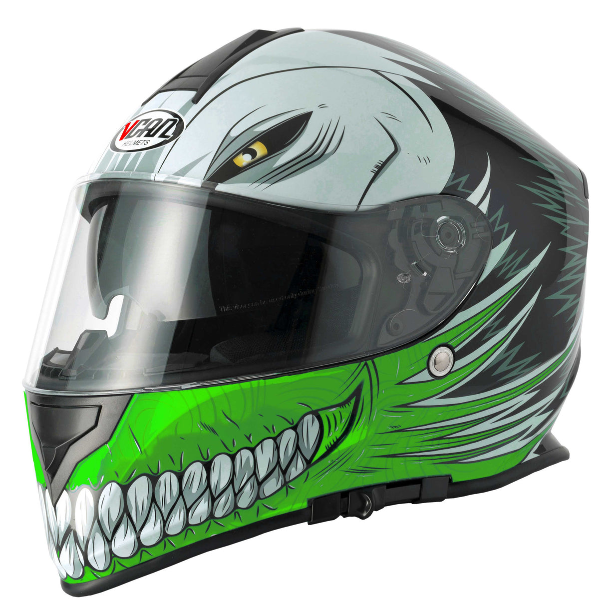 Vcan V127 Full Face Helmet - Hollow Green