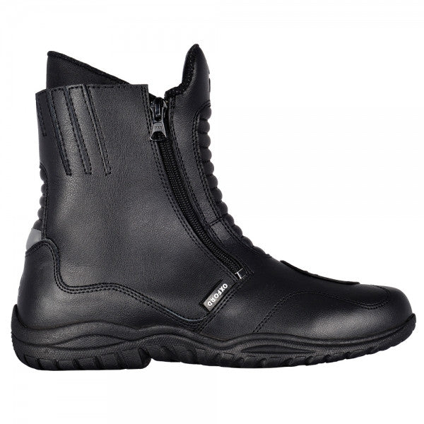 Oxford Warrior Waterproof Leather Motorbike Motorcycle Boots - Black - Oxford - - MSG BIKE GEAR - 1