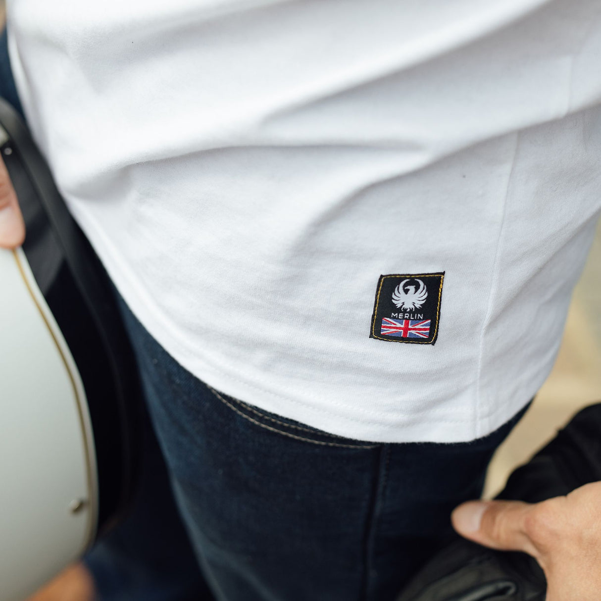 Merlin Radford Core Organic Cotton Tee T-Shirt White