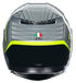 AGV K3 E2206 Full Face Motorcycle Helmet - Fortify Grey, Black, Yellow