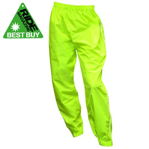 Oxford Rainseal Waterproof Motorcycle Over Trousers Fluro - SALE - Oxford - - MSG BIKE GEAR - 1
